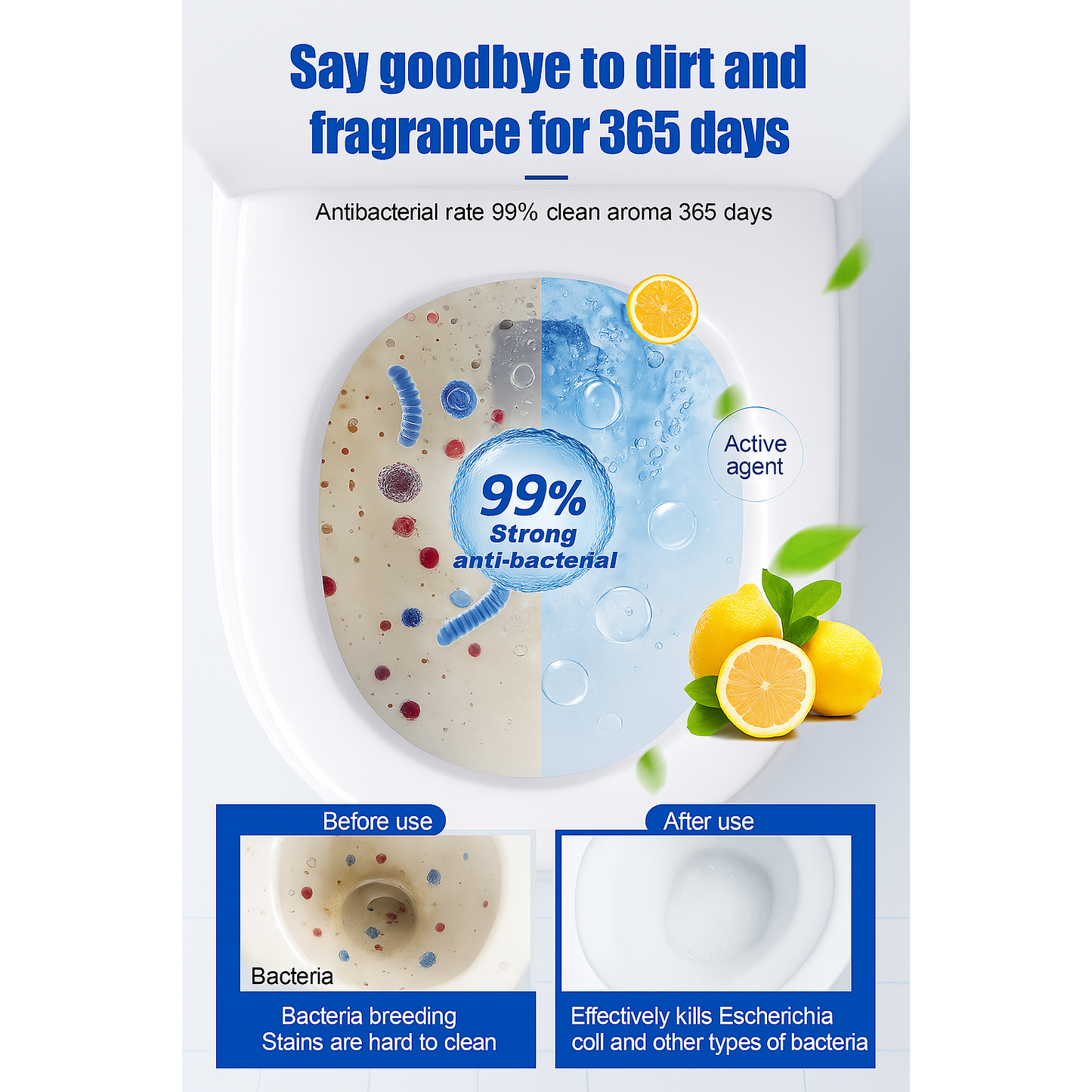 Automatic Toilet Cleaning Tablets ( Buy 1 Get 1 Free)
